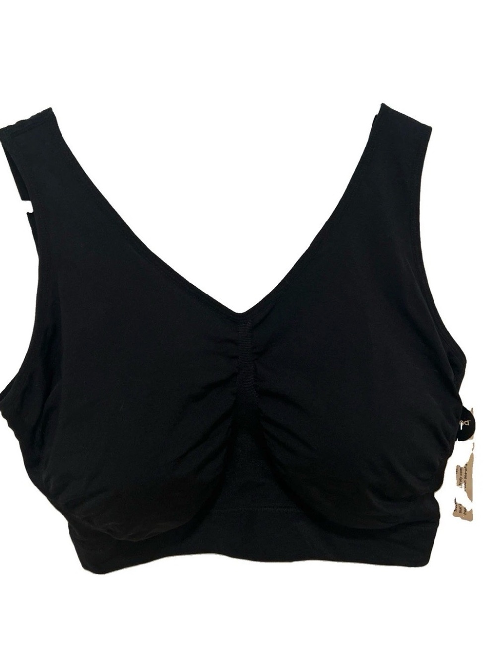 Truekind 4XL Comfort Stretch Black Wireless Bralette NEW